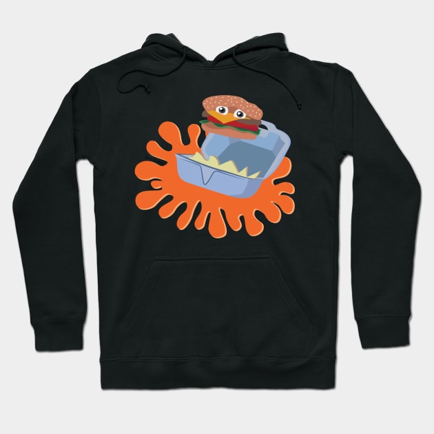 The Good Burger with Splat Hoodie by Frannotated